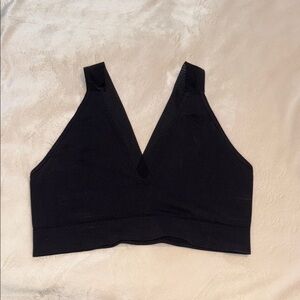 Black V-Neck Bralette